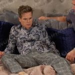 Leo’s paisley print shirt and grey plaid pants on Days of our Lives