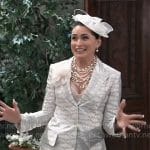 Lois’s silver suit on General Hospital