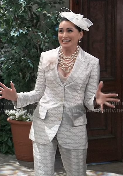 Lois’s silver suit on General Hospital