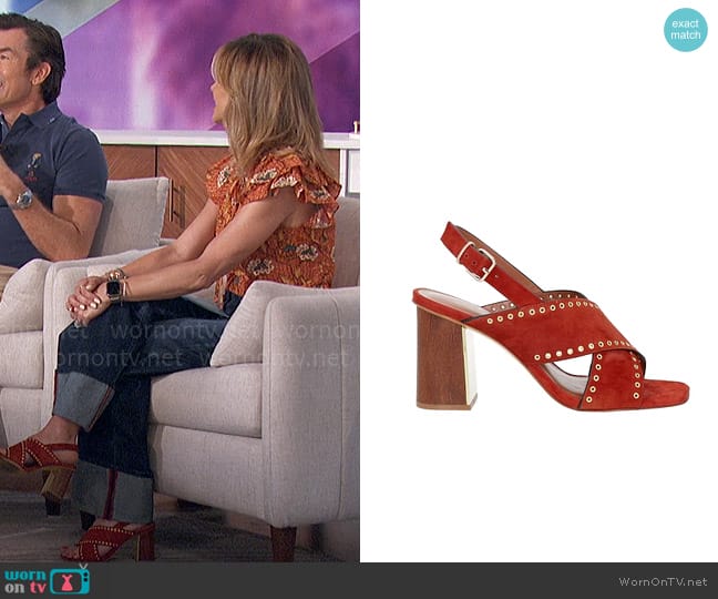 Lola Cruz Sandals worn by Natalie Morales on The Talk