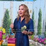 Lori’s colorblock denim shirtdress on Good Morning America