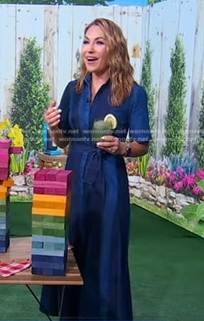 Lori's colorblock denim shirtdress on Good Morning America