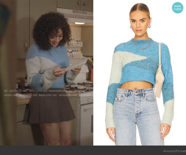 Lovers and Friends Fidda Sweater worn by Olivia Baker (Samantha Logan) on All American