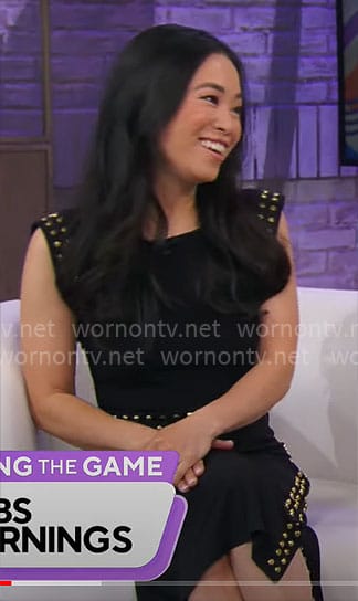 Lulu Cheng's black studded dress on CBS Mornings