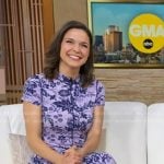 Maggie Rulli’s purple floral dress on Good Morning America