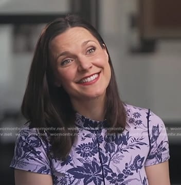 Maggie Rulli's purple floral dress on Good Morning America