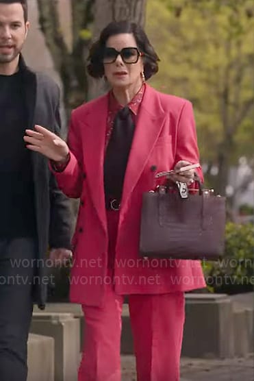 Margaret’s pink suit on So Help Me Todd