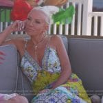 Margarette's floral print slip dress on The Real Housewives of New Jersey