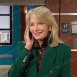 Marlena’s floral shirt and green blazer on Days of our Lives