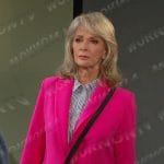 Marlena's hot pink blazer on Days of our Lives