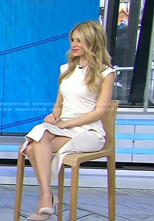 Dr. Marnie B. Nussbaum's white slit dress on Today