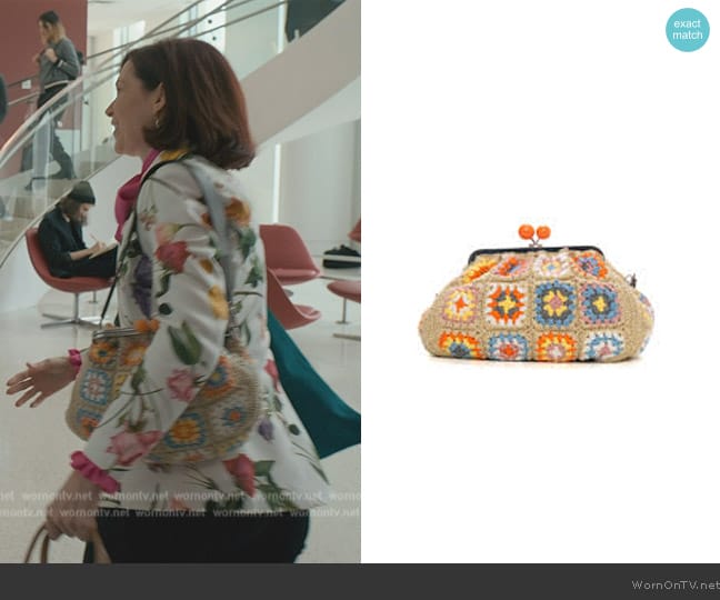 Max Mara Weekend Nembo Medium Multicolor Clutch worn by Elsbeth Tascioni (Carrie Preston) on Elsbeth