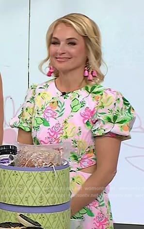 Meaghan Murphy’s pink floral print dress on Today