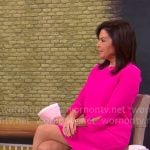 Meg Oliver's pink tie sleeve dress on CBS Mornings