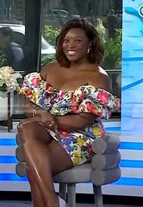 Melissa Chataigne’s floral off-shoulder dress on Today