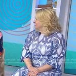 Melissa Joan Hart's blue embroidered dress on Today
