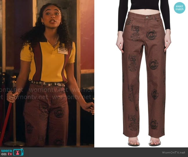 Miaou Fargo Trousers In Atlas worn by Tabitha 'Tabby' Hayworth (Chandler Kinney) on Pretty Little Liars Original Sin