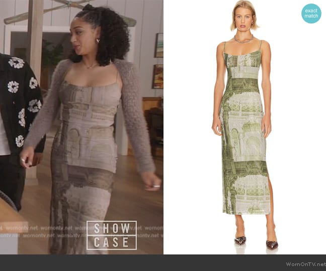 Miaou Thais Dress worn by Olivia Baker (Samantha Logan) on All American