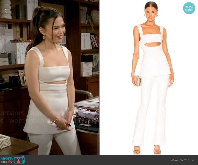 Misha Costanza Jumpsuit worn by Luna (Lisa Yamada) on The Bold and the Beautiful