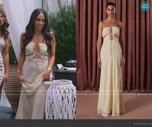 Envy by Melissa Gorga Winnie Dress worn by Melissa Gorga on The Real Housewives of New Jersey