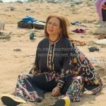 Molly’s black printed pants and tunic on Loot