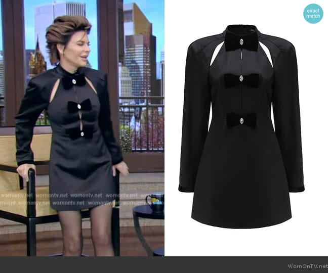 Nana Jacqueline Chiara Dress with bow worn by Lisa Rinna on Live with Kelly and Mark