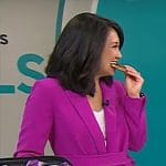 Nancy Chen's magenta suit on CBS Mornings
