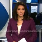 Nancy Chen’s purple blazer on CBS Evening News