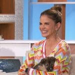 Natalie’s chevron striped sweater on The Talk