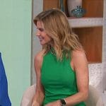 Natalie’s green rib knit dress on The Talk