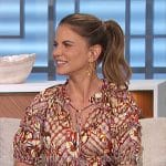 Natalie’s floral print blouse on The Talk