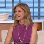 Natalie’s purple sleeveless jumpsuit on The Talk