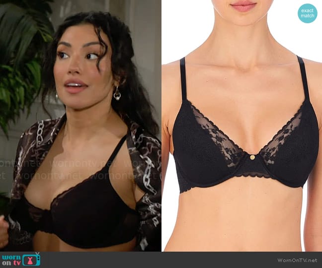 Natori Cherry Blossom Bra worn by Audra Charles (Zuleyka Silver) on The Young and the Restless