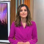 Nicole Sganga’s pink suit on CBS Mornings