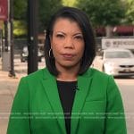 Nikole Killion's green blazer on CBS Evening News