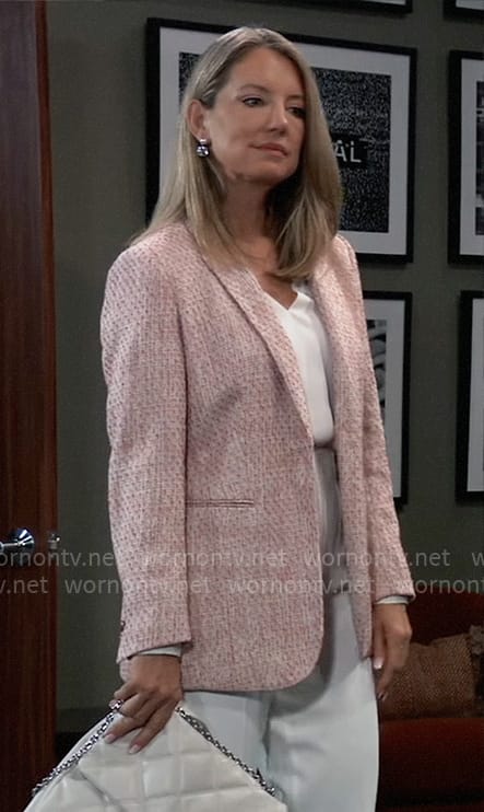 WornOnTV: Nina’s pink tweed blazer on General Hospital | Cynthia Watros ...