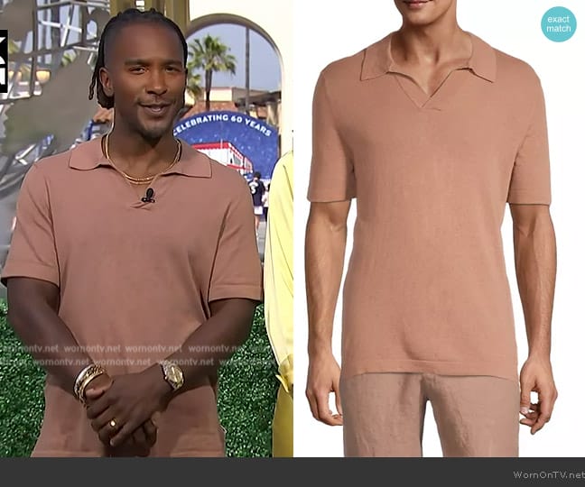 NN07 High Summer Ryan 6311 Polo Shirt worn by Scott Evans on Access Hollywood