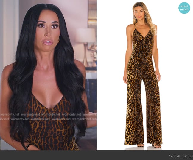 Norma Kamali Low Back Slip Jumpsuit worn by  on The Real Housewives of New Jersey