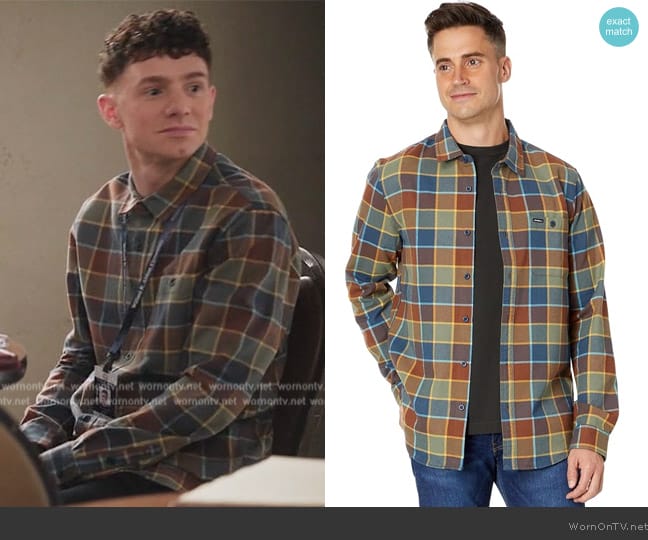 O'Neil Winslow Plaid Long Sleeve Flannel Shirt worn by Jacob Hill (Chris Perfetti) on Abbott Elementary