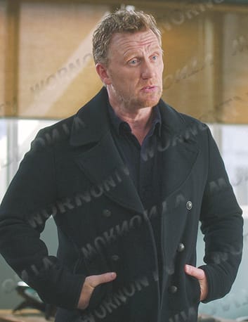 Owen's black peacoat on Greys Anatomy