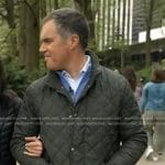 Peter Alexander's dark green quilted jacket on Today