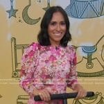 Grace Bastidas’s pink floral dress on Good Morning America