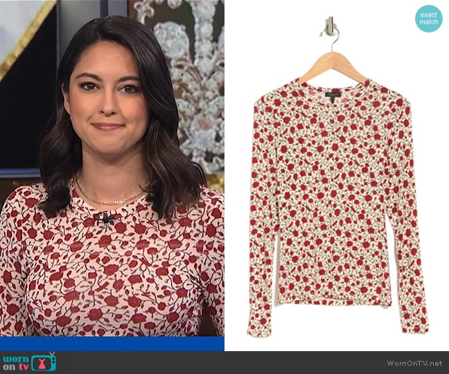 WornOnTV: Valerie Castro’s white floral print top on NBC News Daily ...