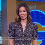 Rebecca’s paisley print tie waist dress on Good Morning America