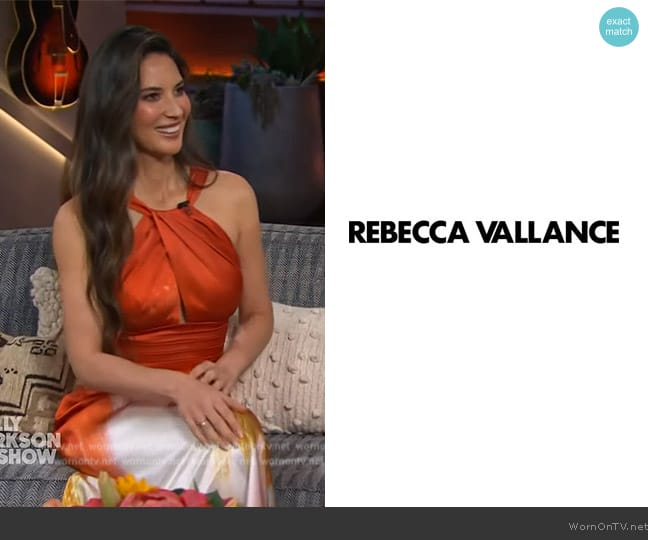 Rebecca Vallance 2024 Autumn Winter Collection worn by Olivia Munn on The Kelly Clarkson Show