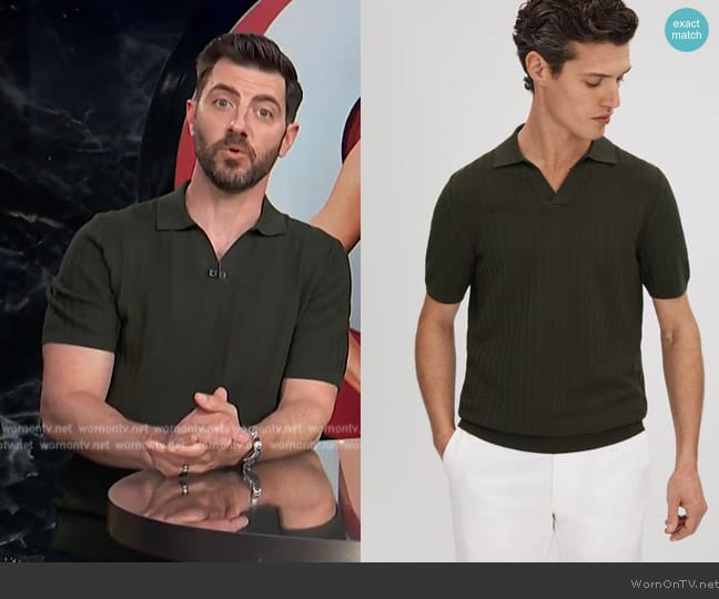 Reiss Mickey Shirt worn by Will Marfuggi on E! News