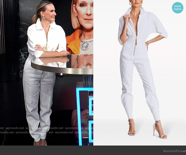 Retrofete Ellis Jumpsuit worn by Keltie Knight on E! News