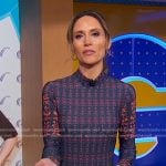 Rhiannon’s blue floral dress on Good Morning America