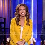 Rhiannon’s yellow blazer and pants on Good Morning America