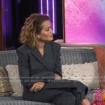 Rita Ora’s cropped blazer and skirt front pants on The Kelly Clarkson Show